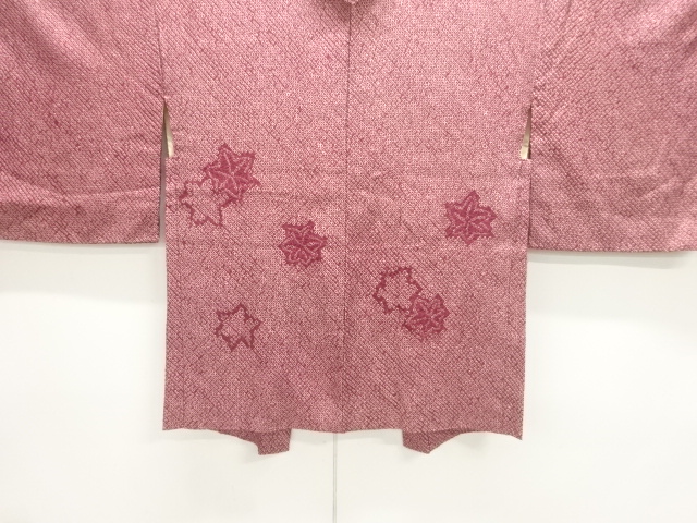 アンティーク　本総絞り楓模様絵羽織